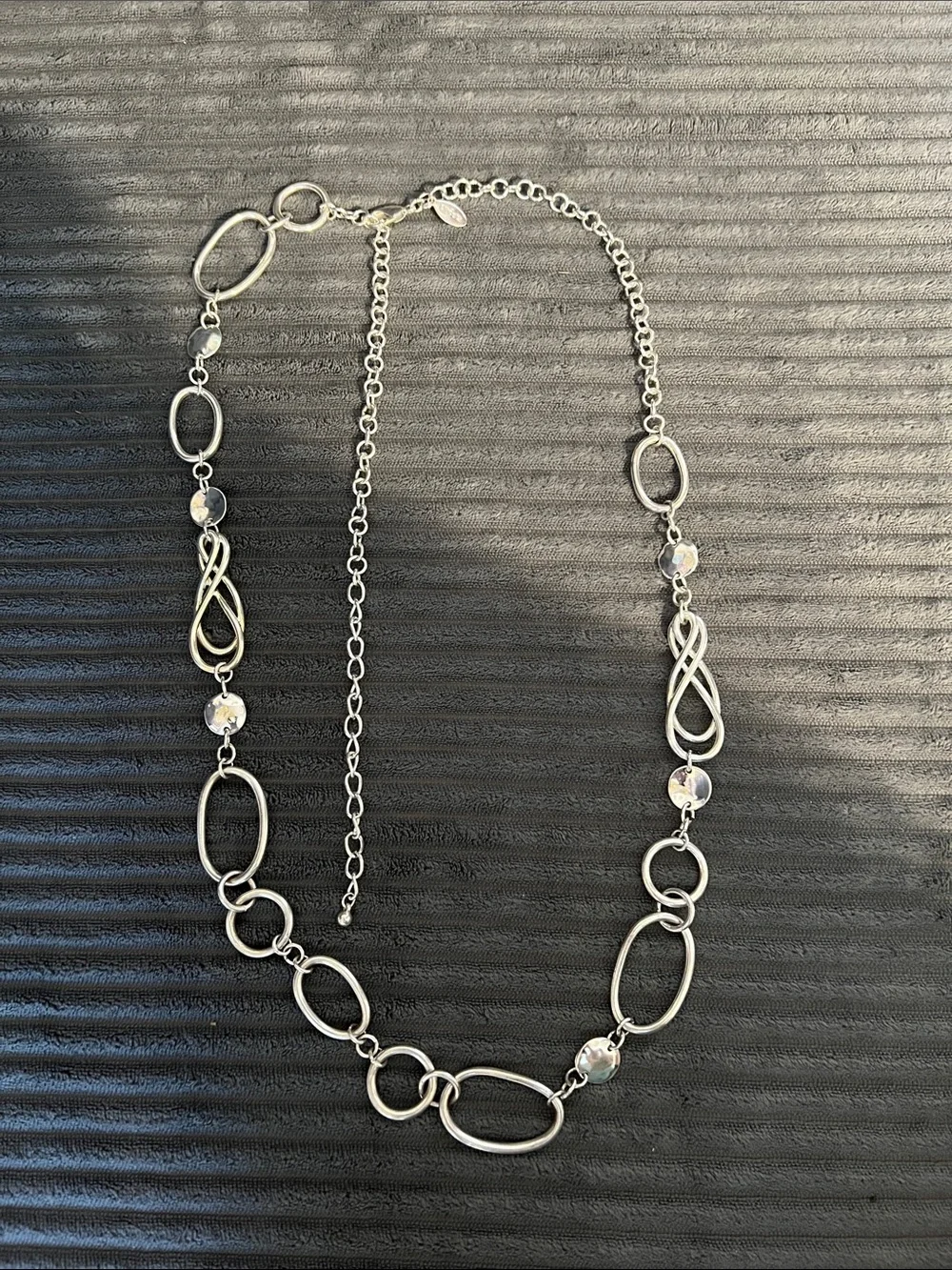 Chicos Silver-Tone Open Link Necklace